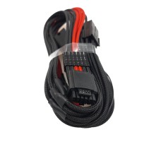 Extensión de cable PCI-e Cablemod Pro 12VHPWR (Black + Red, 16-pin to Triple 8-pin, 45cm) 