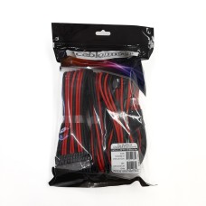 Kit de extensión de cable Cablemod Pro 12VHPWR (Black + Red, 16-pin to Triple 8-pin)