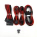 Kit de extensión de cable Cablemod Pro 12VHPWR (Black + Red, 16-pin to Triple 8-pin)