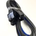 Kit de extensión de cable Cablemod Pro 12VHPWR  (Black + Blue, 16-pin to Triple 8-pin)                 